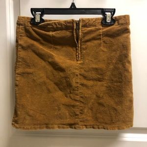 Brown Suede Skirt